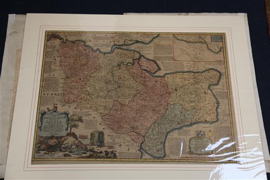 Seller, John - Map of Kent,